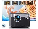 Beamer 4K Unterstützung【Netflix & Autofokus/Trapezkorrektur】 Full HD 1080P Beamer Heimkino WiFi6 Bluetooth, 28000 Lumen TOPTRO LED Video Projektor Beamer mit YouTube/Prime Video/Dis+