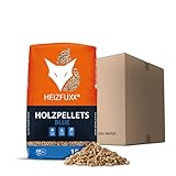 HEIZFUXX Holzpellets Blue 6mm 15kg Sack Paket Pellets Weichholzpellets Heizpellets Für Pelletofen Kaminpellets Ofenpellets Brennholz Pellet Säcke Sackware En Plus A1 Paligo