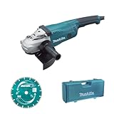 Makita GA9020 230mm Elektro Winkelschleifer 240V mit Tragekoffer/Diamant Messer