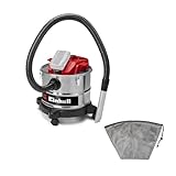 Einhell Akku-Aschesauger TE-AV 18/15 Li C-Solo Power X-Change (Li-Ion, 18V, 15 l Auffangbehälter, Filterreinigungssystem, Lieferung ohne Akku & Ladegerät, inkl. Vorfilter)