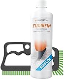 FUGINATOR® Fugenbürste grau/grün inkl. Fugenreiniger 250 ml - Fugenreinigungsset - Bürste zur Fugenreinigung in Bad, Küche und Haushalt