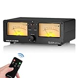 Dual Analog VU Meter Audio-Umschalter 2-Wege Verstärker/Lautsprecher Audio Switcher Box Amp Selector DB Panel Display