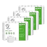 Papernet Bio Tech 2-lagiges Toilettenpapier 407575 | 4 Packungen à 24 Rollen mit je 180 Blatt 11 x 9,5cm | Rollenlänge 19,8m | Durchmesser 10,20cm | WC Papier, weiß, Standard