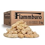 FLAMMBURO (3kg = ca. 240 Stück) Anzündwolle für Kamin, Ofen und Grill – Ökologischer Holzanzünder, Kaminanzünder, Grillanzünder, Anzünder Holzwolle Varianten: (5kg) / (10kg) / (15kg)