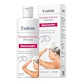 Evolsin® Ekzem & Psoriasis Shampoo bei Schuppenflechte, Ekzemen & Neurodermitis auf Kopfhaut & Körper I OHNE KORTISON I Medizinprodukt I Bei Neurodermitis & Schuppenflechte Kopfhaut