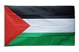 Flaggenfritze Fahne/Flagge Palästina 90 x 150 cm hissfertig mit Ösen + gratis Sticker