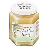 Deutscher Lindenblüten-Honig cremig | 250g Seltener Lindenhonig Unbehandelt, kaltgeschleudert | Garantiert aus Deutschland