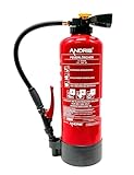 Aufladefeuerlöscher - fluorfrei 6L ABF Schaum (Fettbrand) 9LE (27A, 144B 25F) inkl. Wandhalterung, incl. Instandhaltungsnachweis