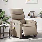 IKAYAA Massagesessel Fernsehsessel Elektrisch Verstellbar Massage Sessel Wohnzimmer Elektrischer Relaxsessel mit Liegefunktion Liegesessel Bequem Relaxliege Massagefunktion Massagestuhl Kunstleder