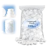 50/100 Stück Toilettenpapier Komprimierte, Tragbare Einweg komprimierte Handtücher, Feuchtes Toilettenpapier Einzeln Verpackt Abschminktücher für Hotel Camping Backpacking Wandern (100Pcs)