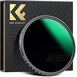 K&F Concept Nano-X Variable ND Filter 82mm Slim Variabler Graufilter ND8-128 (3-7 Stop) Neutral Graufilter