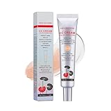 Newvenper CC Creme mit Centella Asiatica für Farbkorrektur Voll Deckende Foundation mit LSF 25, Ebenmäßiger Hautton Make-up & Hautpflege, Langanhaltender Feuchtigkeitsspendender Concealer, Leicht 45ml