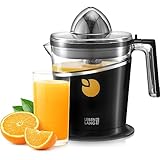 LEBENLANG Saftpresse elektrisch 800ml & Verstellbares Sieb - Orangenpresse, Zitruspresse, Zitronenpresse Obstpresse I Orangensaftpresse Citruspresse elektronisch Orange Juicer