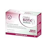 OMNi BiOTiC WOMAN | 14 Portionen | 4 Bakterienstämme | 10 Mrd. Keime pro Tagesdosis | Pulver | Vegan | Glutenfrei | Lactosefrei | Zur täglichen Anwendung | Einfach trinken