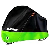ZUAPEV Fahrradabdeckung Wasserdicht, Fahrradgarage Wetterfest Plane für Aussen, Fahrrad Abdeckplane Polyester 210D Fahrradplane Regenschutz, Fahrrad Garage Outdoor Abdeckung Schutzhülle 195x70x110 cm