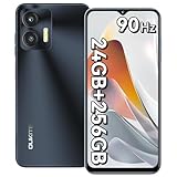 OUKITEL C36 Smartphone Ohne Vertrag 24GB+256GB/1TB,Android 14 4G Handy Günstig Octa Core,6,56 Zoll 90Hz Display,5150mAh Akku,13MP Panorama Kamera,Dual SIM Simlockfreie Handys,Fingerabdruck-Schwarz