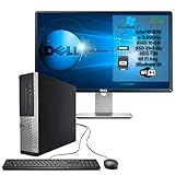 PcRenewed Pc Komplett fest mit 22 Zoll Monitor Überholung CPU Intel i5 |16 GB | SSD 256 + 1TB HDD | Windows 10 Key Wi-Fi (Generalüberholt)