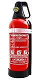 Feuerlöscher 2L ABF Fettbrand Schaum Kombi-Löscher DIN EN3 - sehr handlich - mit KFZ Halter + ANDRIS® Prüfnachweis & ISO Symbolschild