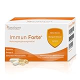 Immun Forte, Vitamin Komplex und Mineralien für das Immunsystem, Omega-3-Fettsäuren, Beta-Glucan, Ringelblumen-Extrakt, Lycopin und Lutein, 90 Kapseln (69 g) - SanaExpert