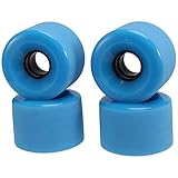 Kznifmk 4 StüCk/Set 60 X 45 Mm Cruiser-Skateboard- PU- Langbrett-Cruiser-, Blau