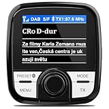 Tin-Nik DAB-388 DAB Adapter für Autoradio, FM-Transmitter für DAB+ Sender und Bluetooth-Verbindung vom Smartphone zum UKW-Radio, Bluetooth- Freisprechen und Musik, 2.4' TFT Farbdisplay, Fernbedienung