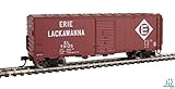 Walthers HO Maßstab 40' AAR Modernisierter 1948 Boxcar Erie-Lackawanna/EL #73136