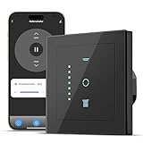 CURRYSMARTER WLAN Rollladenschalter, [6 Gen] Jalousien Schalter mit steuerbarer LED, Smart Rolladen Zeitschaltuhr benötigt Nullleiter, Rolladensteuerung kompatibel mit Echo Alexa/Google