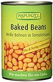 Rapunzel Baked Beans, weiße Bohnen in Tomatensauce, 400 g