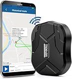TKMARS GPS Tracker Ohne ABO GPS Tracker Auto 90 Tage Standby-Zeit, 5 Sekunden Zum Aktualisieren Der Position, Stark Magnetisch und Wasserdicht mit Kostenloser App, 5000mah