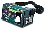 Google Cardboard POP! mit Kopfband und Polster Virtual Reality Headset VR Viewer für Android Apple iOS