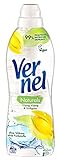 Vernel Naturals Weichspüler, Ylang Ylang & Süßgras, 32 Waschladungen, 100% vegan, 99% naturbasierte Inhaltsstoffe, ohne Silikone und Farbstoffe