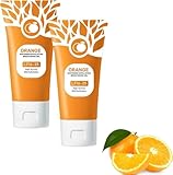 Orangen-Enzym Peeling Gel – Tiefenreinigung & Peeling für Gesicht & Körper, Natürliche Orange-Extrakte, Feuchtigkeitsspendend, Für alle Hauttypen, (2 PCS, 100g)
