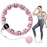 Smart Hoop,Fitnessreifen für Erwachsene, Fitnessreifen mit 16 abnehmbaren Knoten für das fettverbrennende Heimtraining von Frauen und Männern