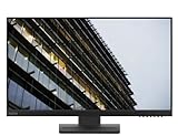 Lenovo ThinkVision E24-27 | Monitor | 23.8 Zoll | 1920 x 1080 | IPS-Display | 4 ms | 250 Nits | Kippen, Drehen, Höhe verstellen | Schwarz