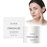 Zinksalbe Gesicht,Zinksalbe Gegen Pickel,50g Anti Pickel Creme Auch Bei Akne Am Po Und Rücken Geeignet, Zink Salbe Gegen Mitesser und Unreine Haut,Zinksalbe Gesicht Zugsalbe Pickel - Akne Creme