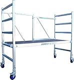 Alumexx FS 75 Basic Gerüst, Grund gerüst, Rollgerüst, Aluminium gerüst, Baugerüst, Arbeitshöhe: 3,15 m, Tragfähigkeit: 375 kg, Hohe Qualität. N-EN 1004 TÜV-Zertifikat