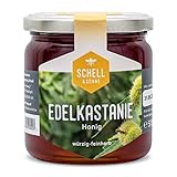 Deutscher Edelkastanienhonig 500g - Imkerei Schell - flüssiger Honig aus eigener Produktion - 100% Deutscher Honig