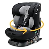 Osann Taos360 i-Size, 360°drehbarer Kindersitz von 40-150 cm, Reboarder mit Isofix und Top-Tether an der Basis, Baby Autositz – Grey Melange