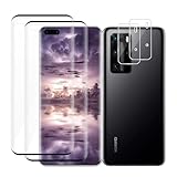 VSEER 2+2 Stück Schutzfolie für Panzerglas für Huawei P40 Pro 5G, Keine Luftblasen Ultra-Klar Kameraschutz für Huawei P40 Pro, 3D 9H Härte Anti-Bläschen Schutzglas für P40 Pro 5G