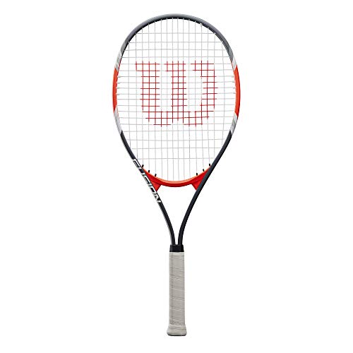 Wilson Tennisschläger Fusion XL, für Anfänger und Freizeitspieler, schwarz/rot, WRT30270U3