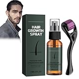 Rostblant 30ml Bartserum, Bartwuchs-Öl-Set, Bartspray zur Bartpflege und Förderung des Bartwuchses, Nährendes Feuchtigkeits-Spray für den Bart, Serum