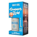 Gin Sul Geschenkset – 1 × 0,5 l Distilled Dry Gin made in Hamburg 43% Vol. mit DIY-Öllampenset – Perfekt für Gin-Liebhaber & als Geschenk - Das Sommerlicht für Balkon & Garten