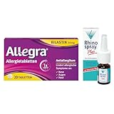 Allegra Allergietabletten (20 Stk) & Rhinospray plus Nasenspray (10 ml) bei Schnupfen