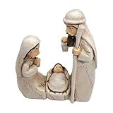 Weihnachtskrippe aus Kunstharz, Krippenfiguren, Weihnachtsdekoration, Weihnachtsdekoration, Sammlerfiguren, Innendekoration für den Urlaub