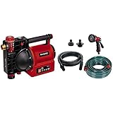 Einhell Gartenpumpe GE-GP 1145 ECO (1100 W, max. 4500 l/h, max. 4.8 bar, Wassereinfüllschraube, Vorfilter, inkl. Adapter, inkl. 5-tlg. Zubehör-Set)