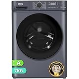 CHiQ Waschmaschine 7kg, 15 Programme, InverterMotor, Eco-Logic, Speed Wash, 60x46,5x84cm, Auto Clean, Washer Grau, CW07123863AX