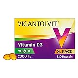 Vigantolvit 2000 internationale Einheiten Vitamin D3 Vegan Weich 120 stk, Kapsel