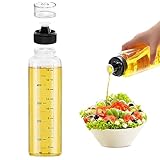 SOARFLY Salatdressing Shaker, 500ml Dressingshaker mit Skala, Salatdressing Dressing Behälter, Auslaufsicher, Leicht zu Reinigender