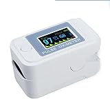 Pulsoximeter LK89 Fingerclip-Typ Pulsoximeter für die Messung des Pulses und der am Sauerstoffsättigung (SpO₂) Herzfrequenz (Puls) und Perfusions Index (PI) (white)