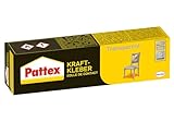Pattex Kraftkleber Transparent, Klebstoff mit hoher Haftkraft und Wärmefestigkeit, starker & glasklarer Kleber, Transparent, 1 x 125g Tube
